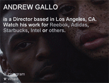 Tablet Screenshot of andrewgallo.com